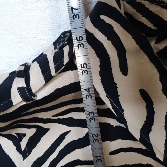 Ralph Lauren Women's size 3X Zebra Print Trench Coat - Picture 9 of 12